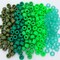 MIIIM 1000PCS 6x9mm Pony Beads Bulk, 5 Styles Green Pony Beads for Bracelets Making Kit, Kandi, Hair Braids Crafts for Jewelry Making (Green)